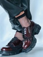 Pantofi piele naturala Eliza burgundy