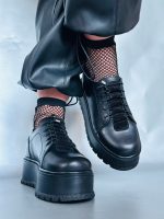 Pantofi piele naturala Elisabetha black - imagine 3