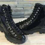 Bocanci piele lacuita Ancelica