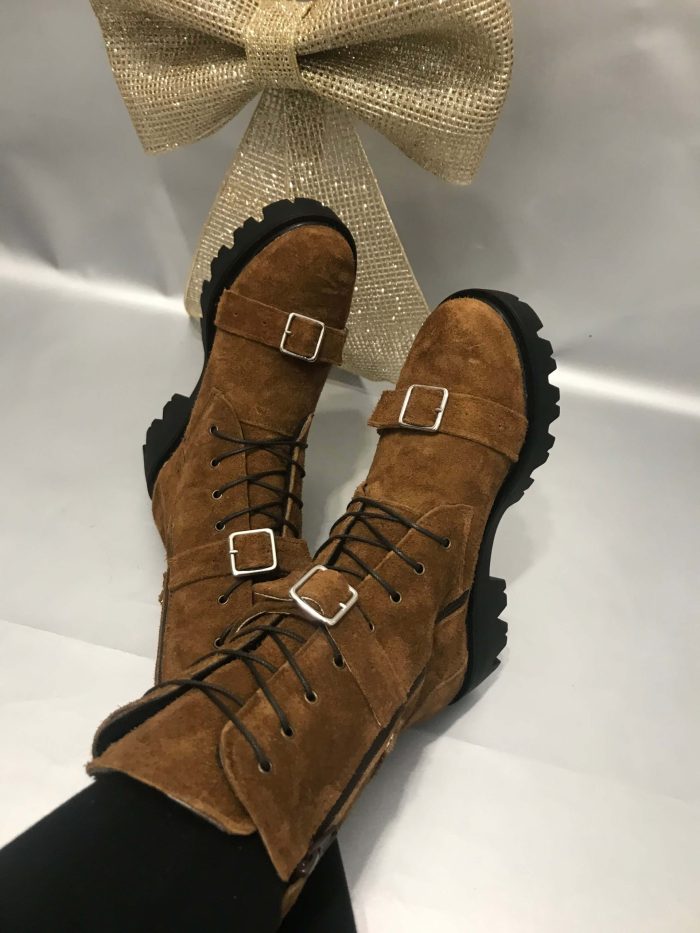 Ghete piele naturala Kim - imagine 3