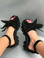 Sandale piele naturala Rosina Black