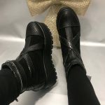 Ghete piele naturala Snakeprint