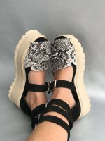 Sandale piele naturala Tournett Snake - imagine 2