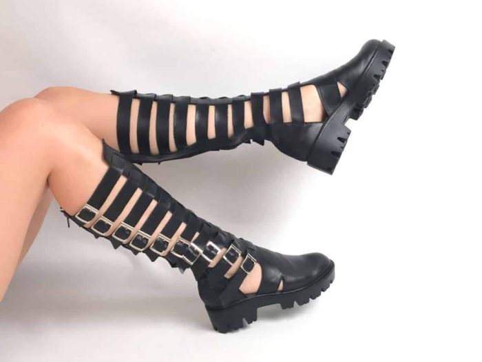 Sandale piele naturala Ioana Black - imagine 2