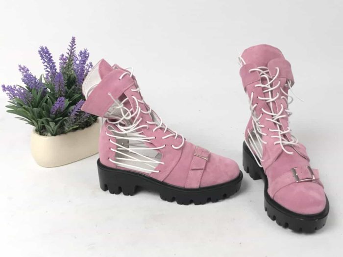 Ghete de vara piele naturala Assandra - imagine 3