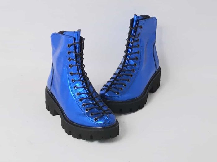 Ghete piele naturala MidnightBlue - imagine 4