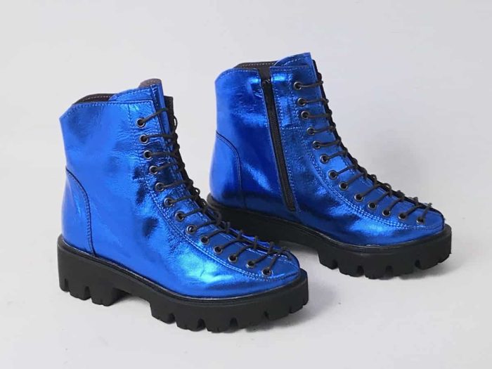 Ghete piele naturala MidnightBlue - imagine 3