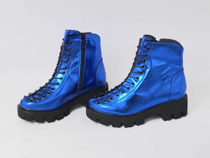 Ghete piele naturala MidnightBlue - imagine 2