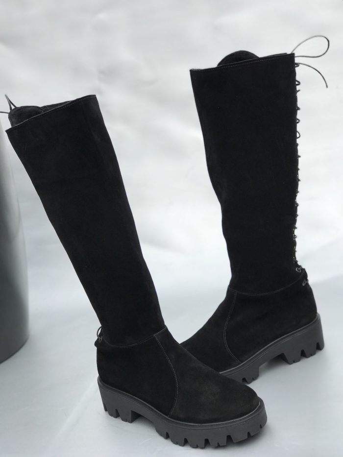 Cizme piele intoarsa Kitty - imagine 4