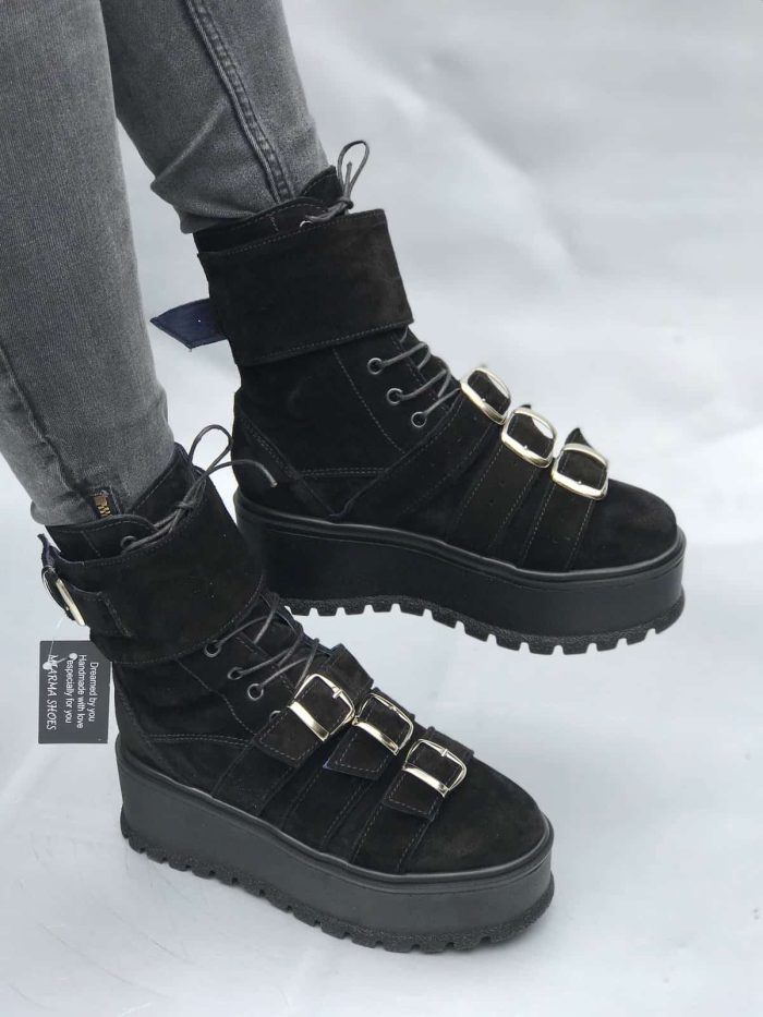 Ghete piele naturala Kora - imagine 2