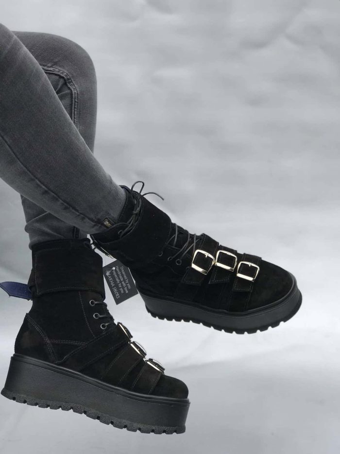 Ghete piele naturala Kora - imagine 3