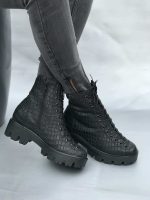 Ghete piele naturala Milgram Croco