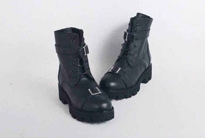 Ghete piele naturala BeBlack - imagine 4