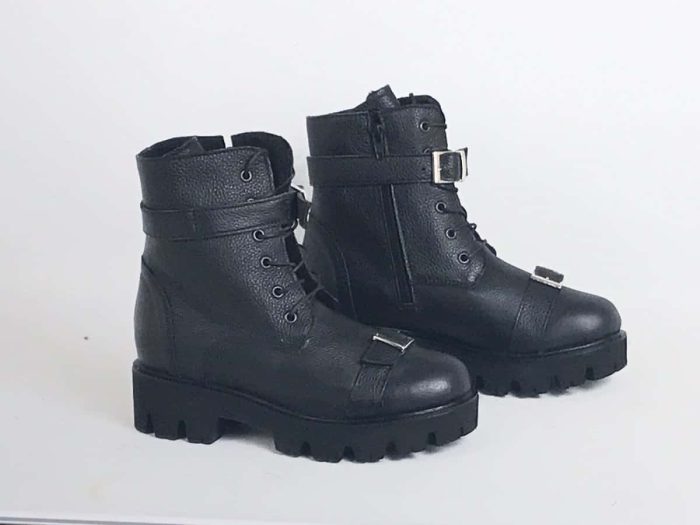 Ghete piele naturala BeBlack - imagine 2