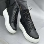 Ghete piele naturala Neverlate Black