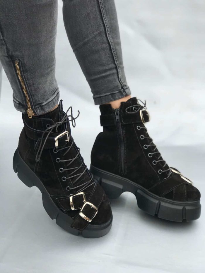 Ghete piele naturala Dollores - imagine 2