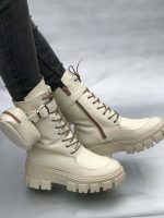 Ghete piele naturala Hamburg Cream