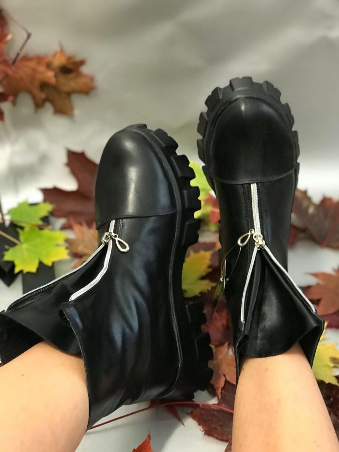 Ghete piele naturala Bethany - imagine 2