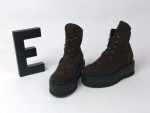 Ghete piele naturala Dark Brown - imagine 3
