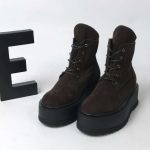 Ghete piele naturala Dark Brown