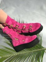 Ghete de vara piele naturala Iohanna Cyclam - imagine 2