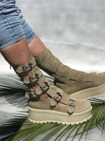 Ghete piele naturala Best Cream - imagine 3