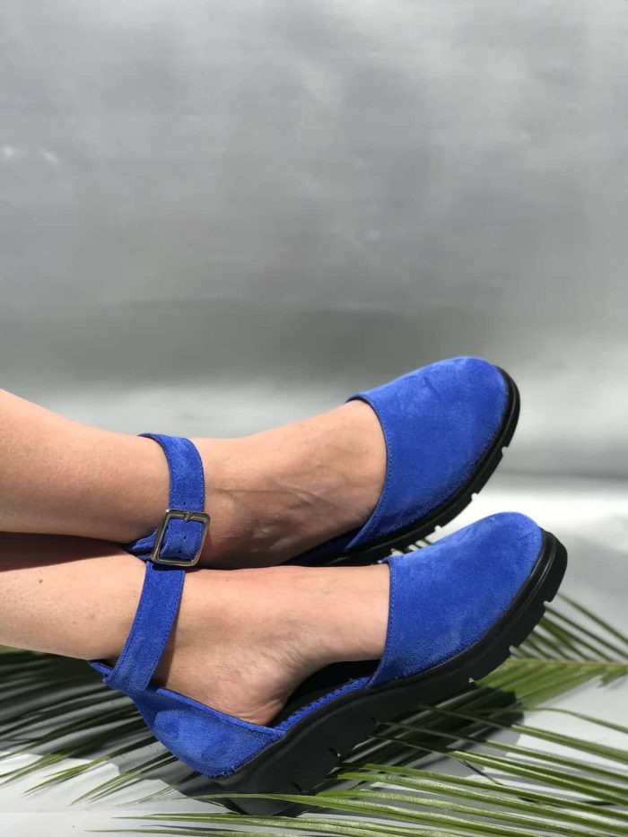 Sandale piele naturala Aeryn Blue - imagine 2