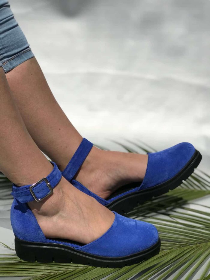 Sandale piele naturala Aeryn Blue - imagine 3