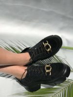 Pantofi piele naturala Cora Glitter - imagine 2