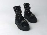 Ghete piele naturala Koln black - imagine 3