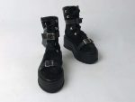 Ghete piele naturala Koln black
