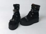Ghete piele naturala Koln black - imagine 2