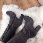 Cizme piele intoarsa Zoe