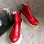Ghete piele naturala Busted Red