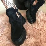 Ghete piele naturala Varine Black