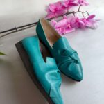 Espadrile piele naturala Turcoazi