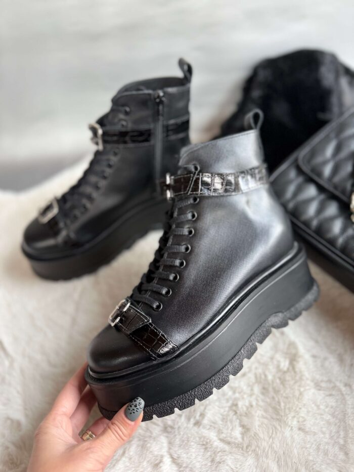 Ghete piele naturala Patricia - imagine 5