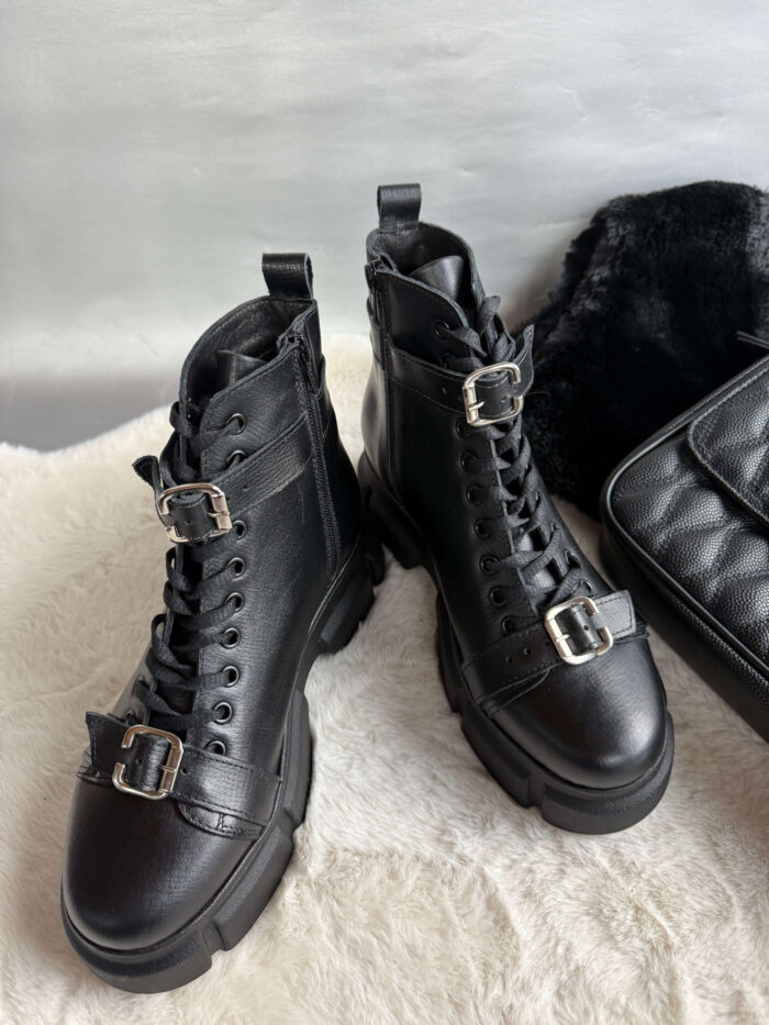 Ghete piele naturala Linda - imagine 2