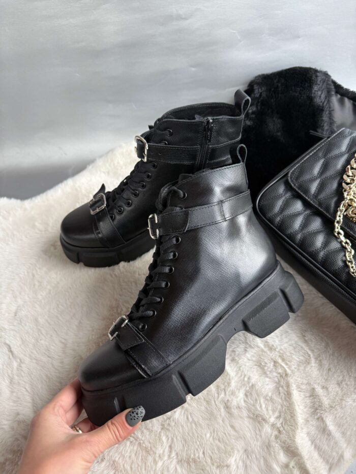 Ghete piele naturala Linda - imagine 4