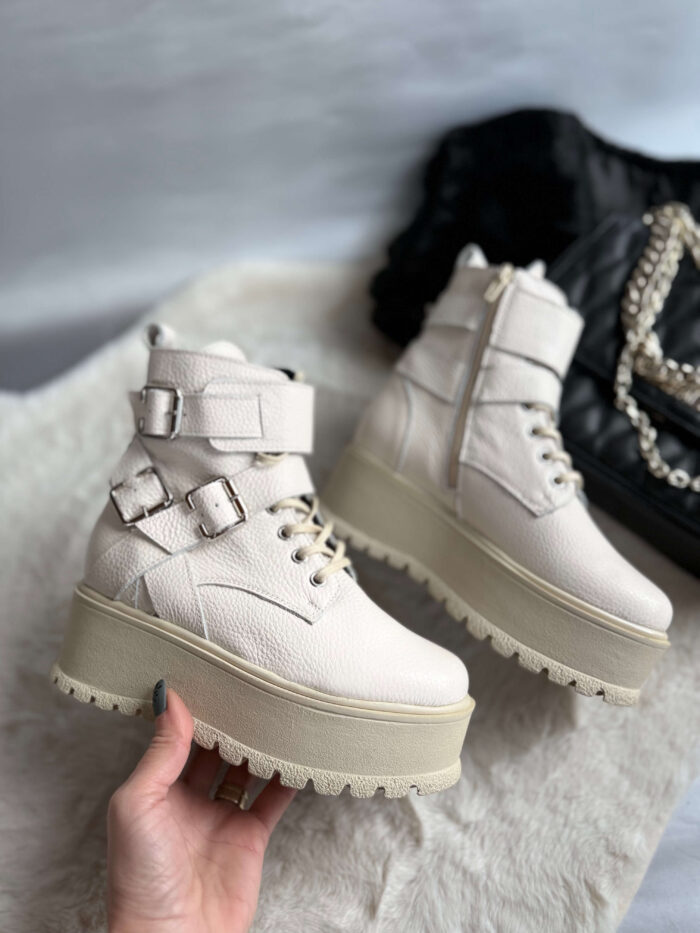Ghete piele naturala Elizabeth - imagine 4