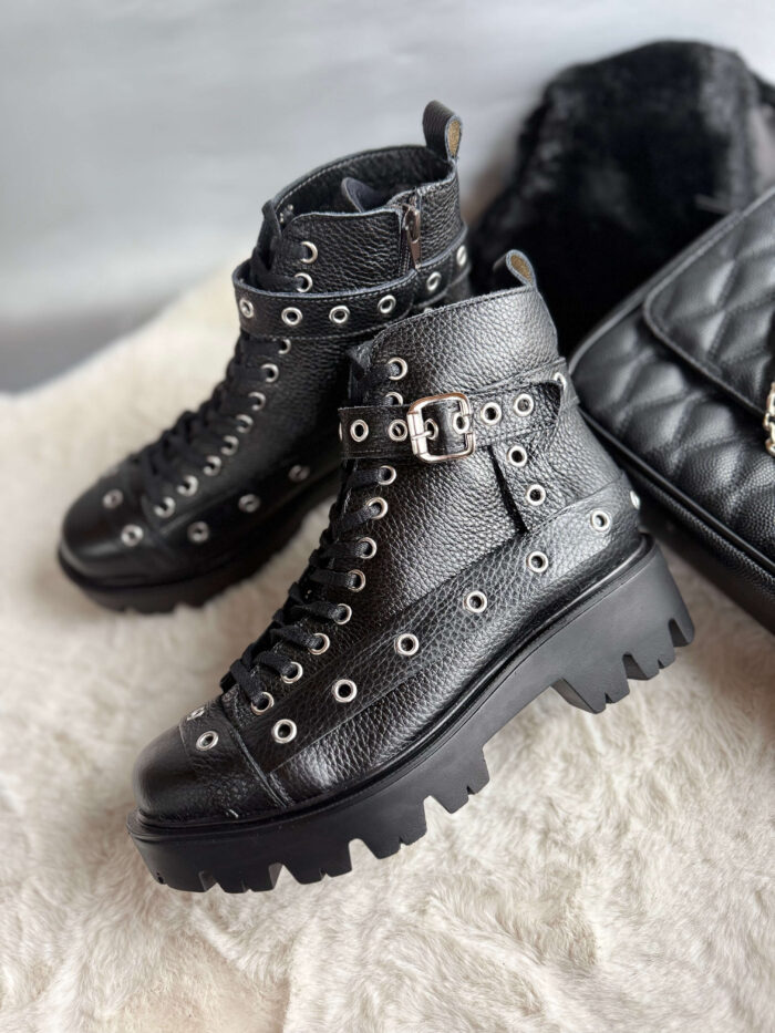 Ghete piele naturala Margaret - imagine 3