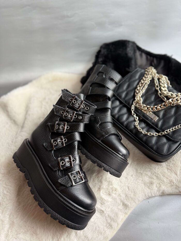 Ghete piele naturala Susan - imagine 2