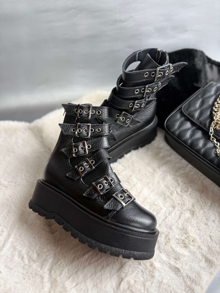 Ghete piele naturala Susan - imagine 3