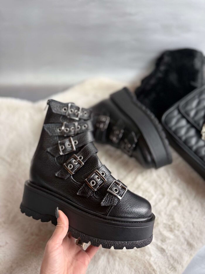 Ghete piele naturala Susan - imagine 4