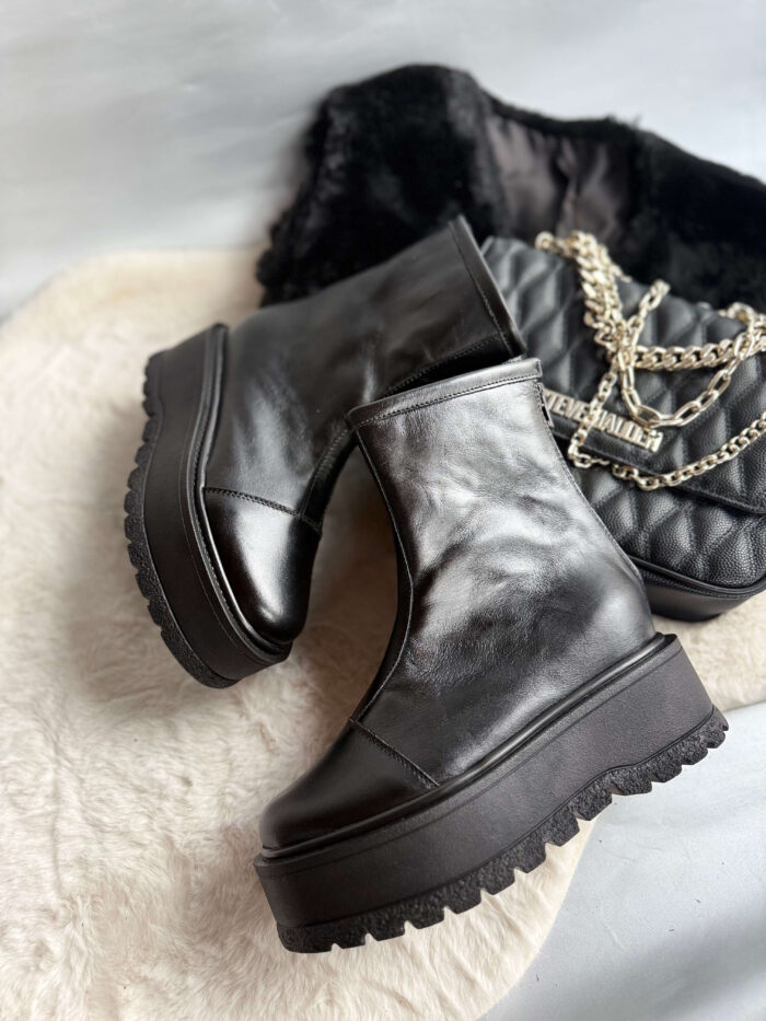 Ghete piele naturala Carol - imagine 3