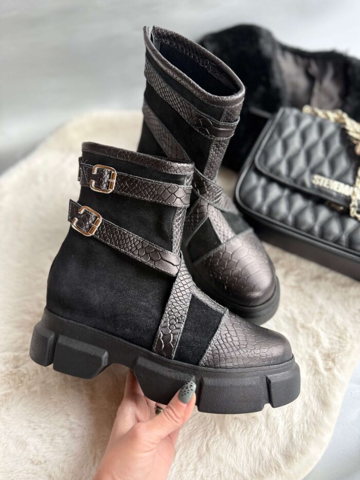 Ghete piele naturala Sandra - imagine 4