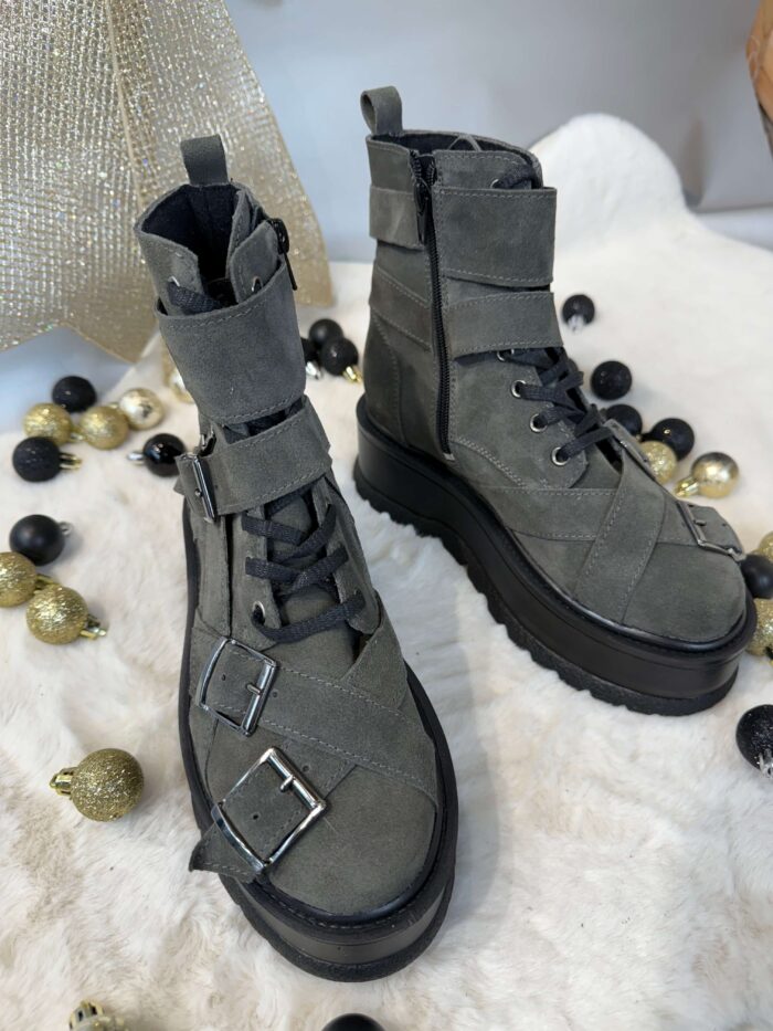 Ghete piele naturala Janet - imagine 4