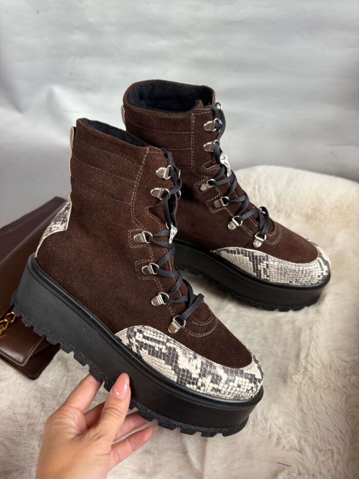 Ghete piele naturala Hoodia - imagine 2