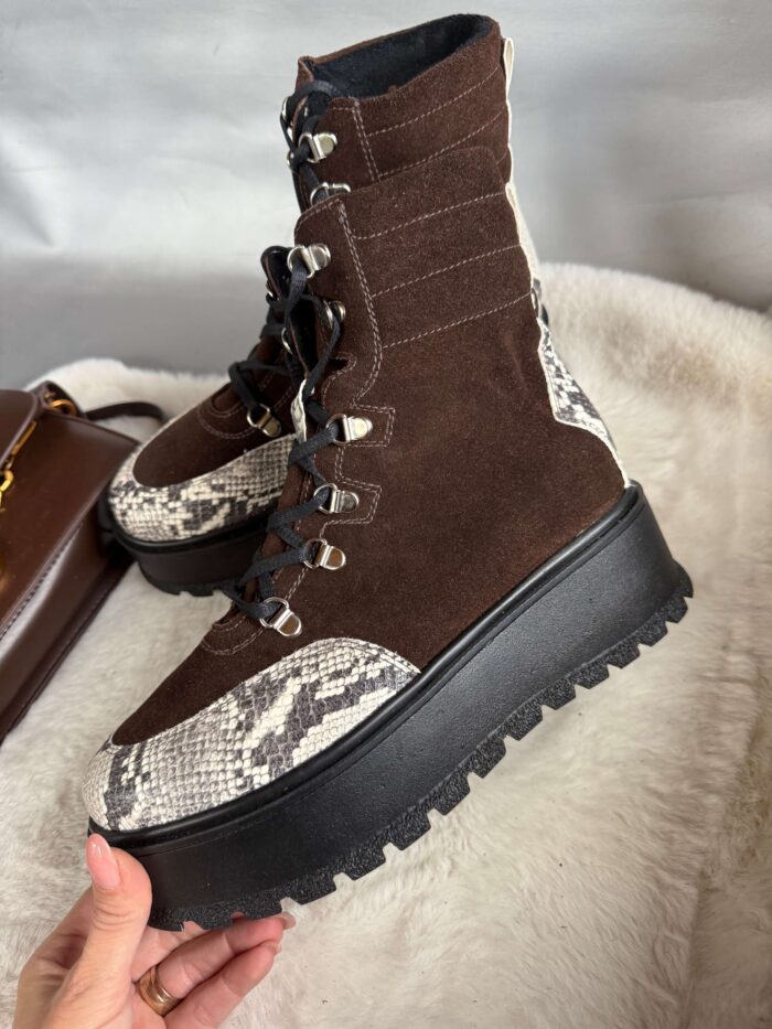 Ghete piele naturala Hoodia - imagine 3