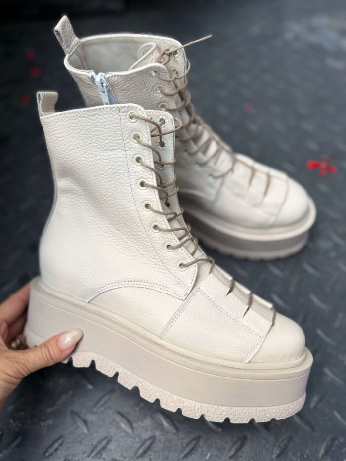 Ghete piele naturala Amy - imagine 2